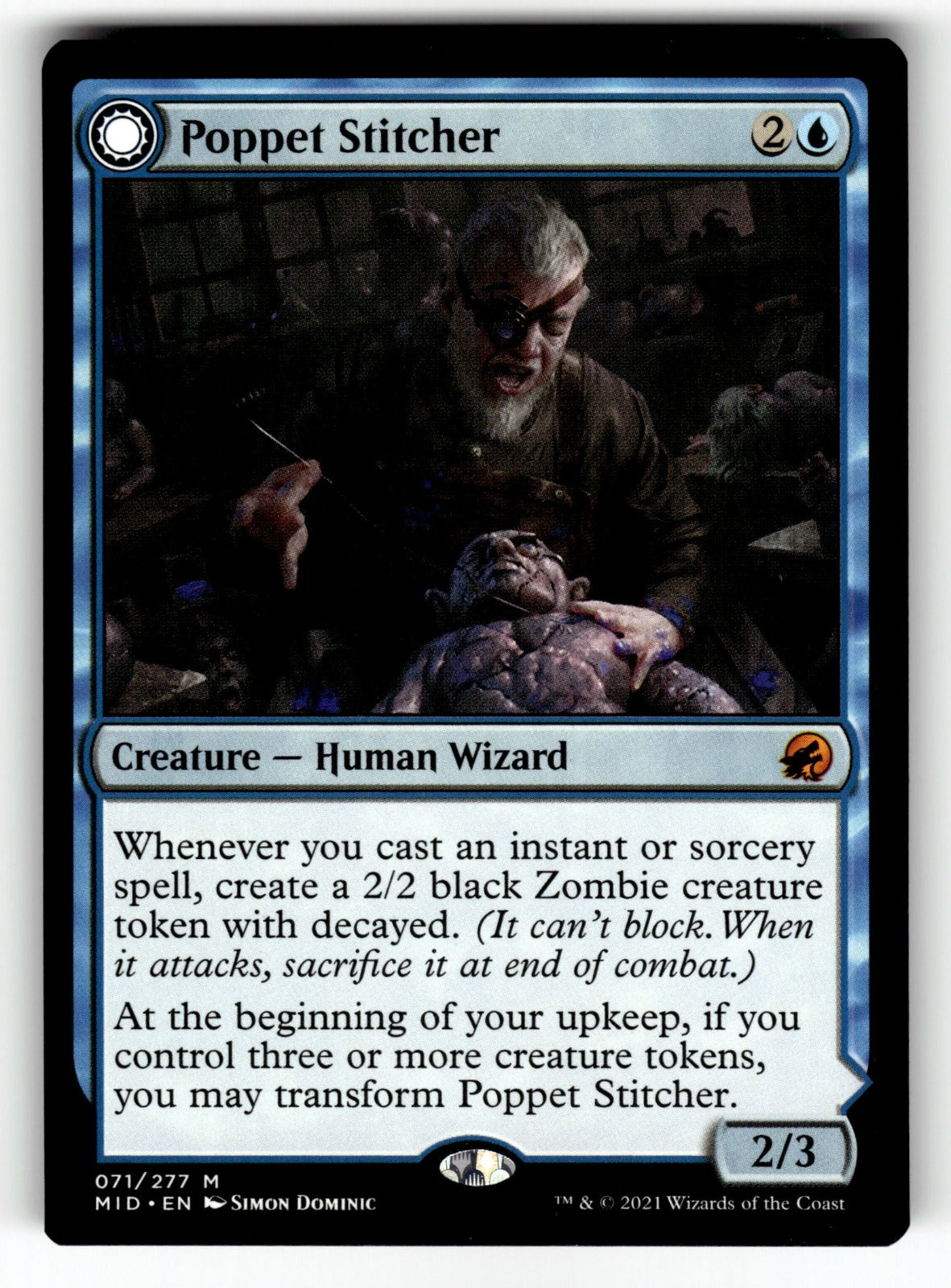 Poppet Stitcher – 71 MID: Innistrad: Midnight Hunt M NM