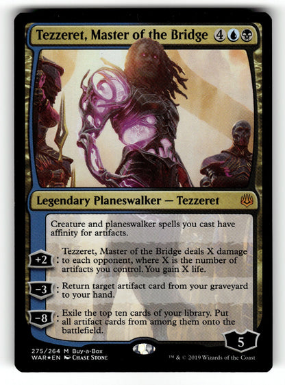Tezzeret, Master of the Bridge – 275 BABP: Buy-A-Box Promos M Foil LP