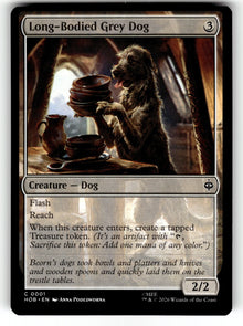 Long-Bodied Grey Dog – 1 HOB: The Hobbit C NM