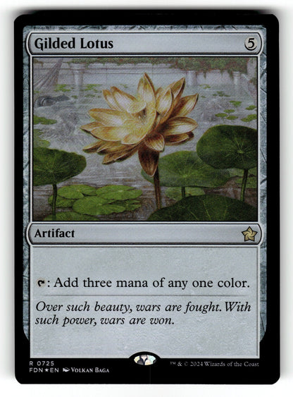 Gilded Lotus – 725 FDN: Foundations R Foil NM