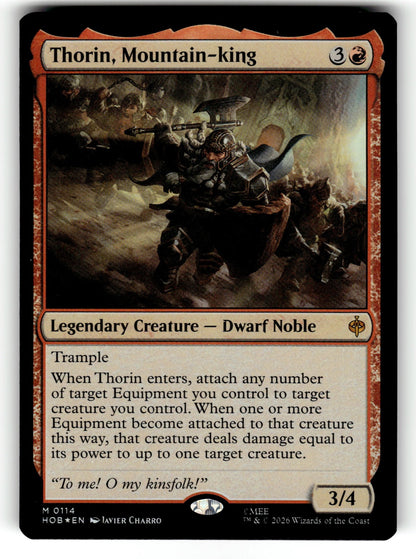 Thorin, Mountain-king – 114 HOB: The Hobbit M Foil NM