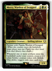 Merry, Warden of Isengard – 61 LTC: Commander: The Lord of the Rings: Tales of Middle-earth R NM