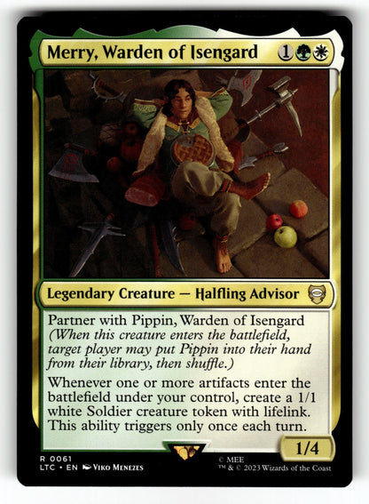 Merry, Warden of Isengard – 61 LTC: Commander: The Lord of the Rings: Tales of Middle-earth R NM