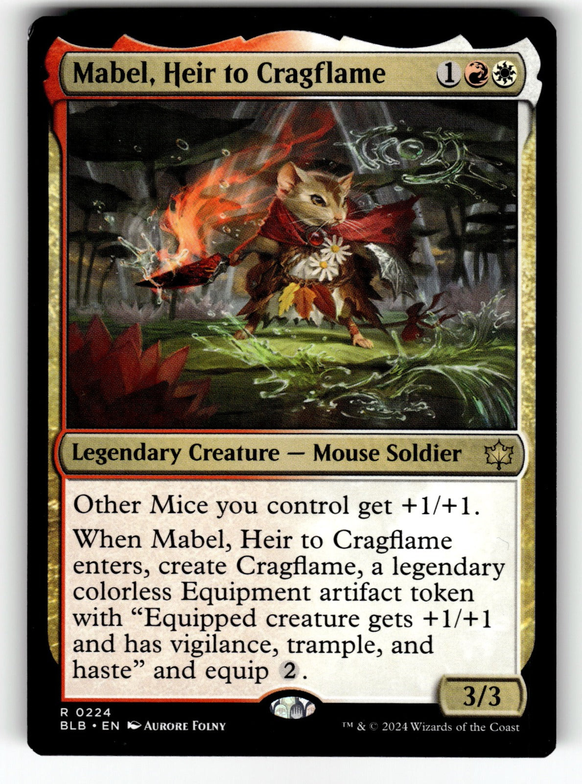 Mabel, Heir to Cragflame – 224 BLB: Bloomburrow R LP