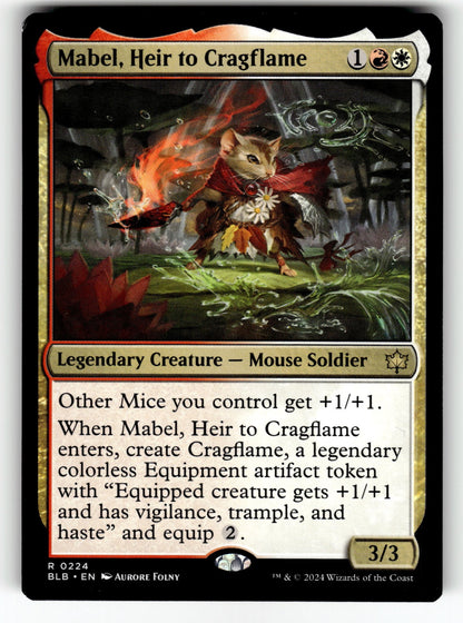 Mabel, Heir to Cragflame – 224 BLB: Bloomburrow R LP