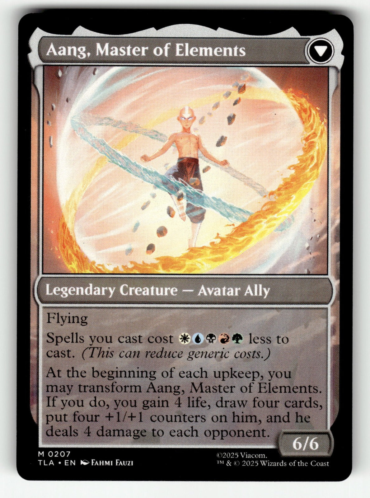Avatar Aang – 207 TLA: Avatar: The Last Airbender M NM (Back)