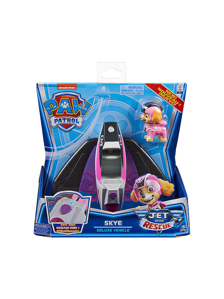 Paw Patrol Jet to the Rescue Skye Deluxe Transforming Vehicle with Lights and Sounds