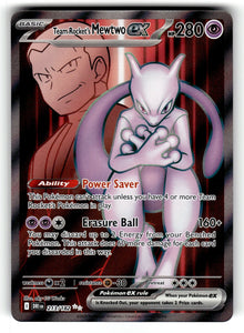 Team Rocket's Mewtwo ex - – 213/182 DRI: SV10: Destined Rivals Ultra Rare Holo NM