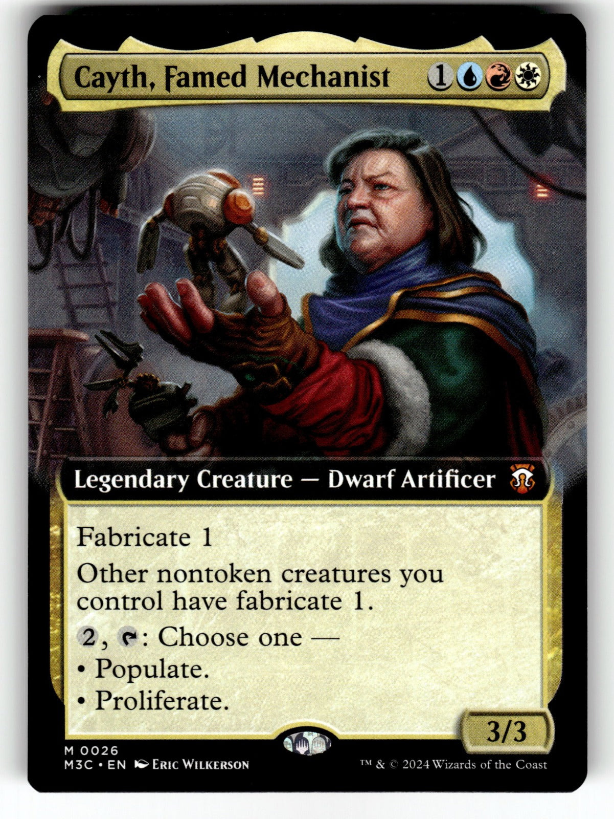 Cayth, Famed Mechanist (Extended Art) – 26 M3C: Commander: Modern Horizons 3 M NM