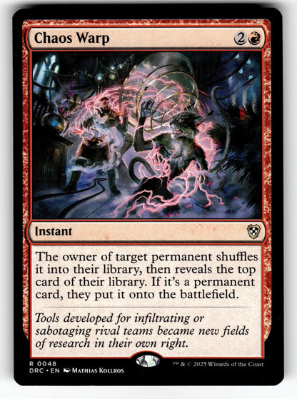 Chaos Warp – 48 DRC: Commander: Aetherdrift R LP