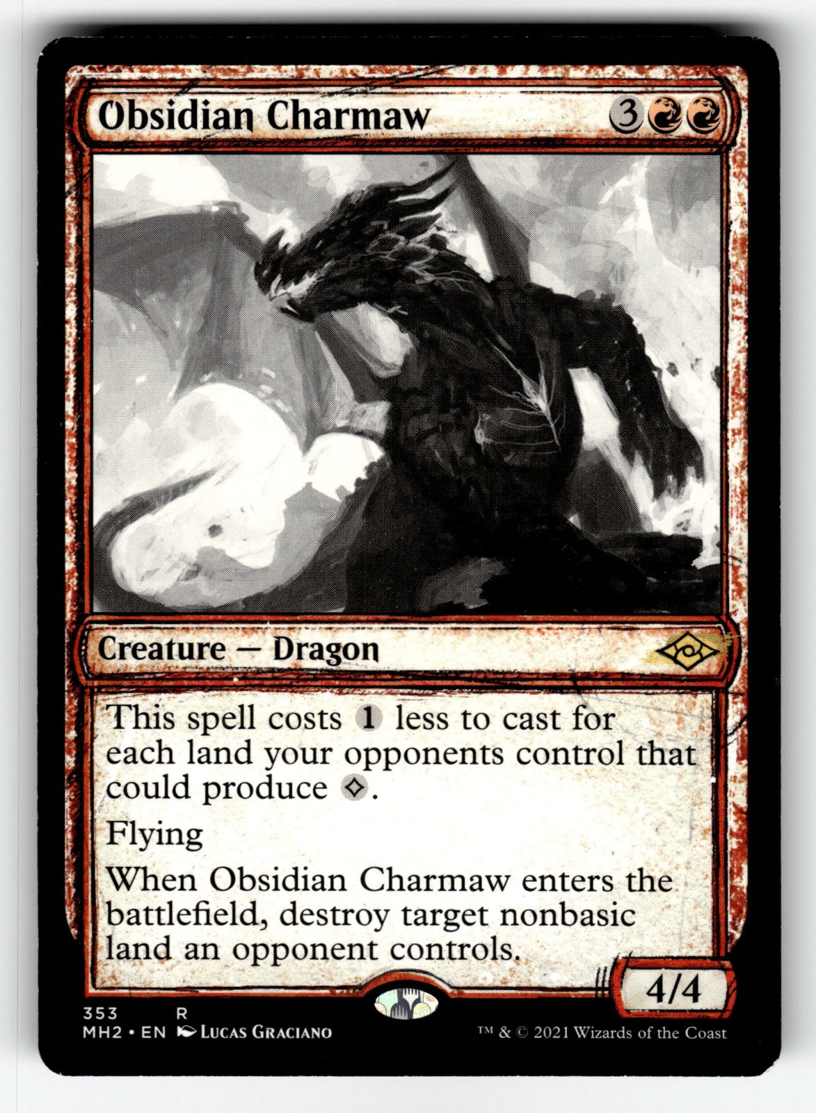 Obsidian Charmaw (Showcase) – 353 MH2: Modern Horizons 2 R NM