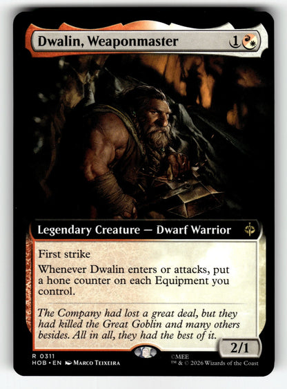 Dwalin, Weaponmaster (Extended Art) – 311 HOB: The Hobbit R NM