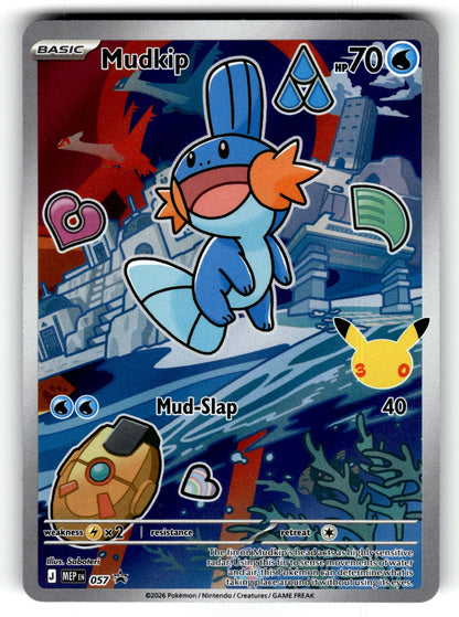 Mudkip – 057 MEP: ME: Mega Evolution Promo Promo Holo NM