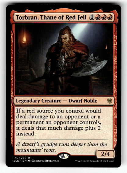 Torbran, Thane of Red Fell – 147 ELD: Throne of Eldraine R NM