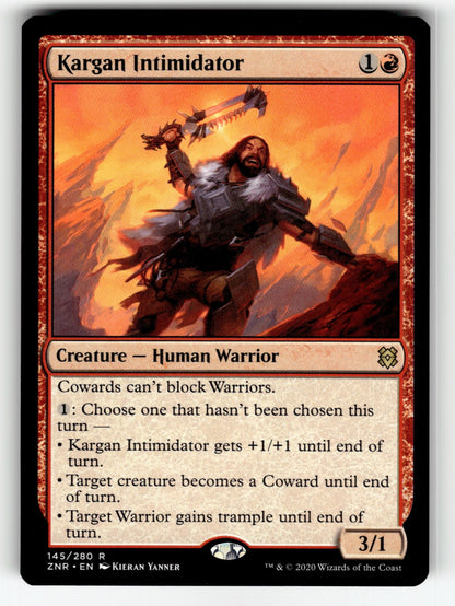 Kargan Intimidator – 145 ZNR: Zendikar Rising R NM