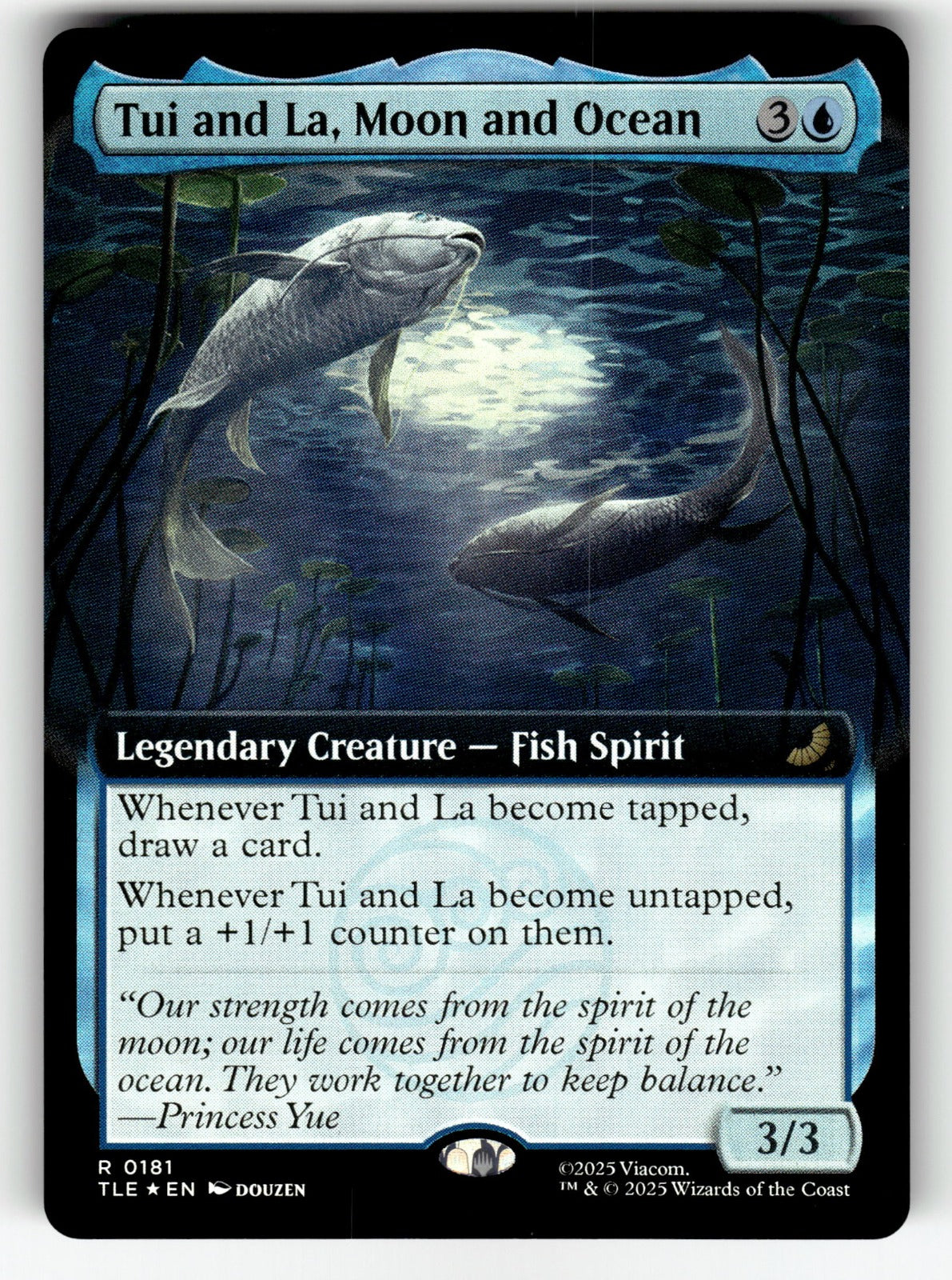 Tui and La, Moon and Ocean (Extended Art) – 181 TLE: Avatar: The Last Airbender: Eternal-Legal R Foil NM