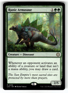 Runic Armasaur – 256 LCC: Commander: The Lost Caverns of Ixalan R NM