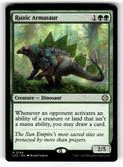 Runic Armasaur – 256 LCC: Commander: The Lost Caverns of Ixalan R NM