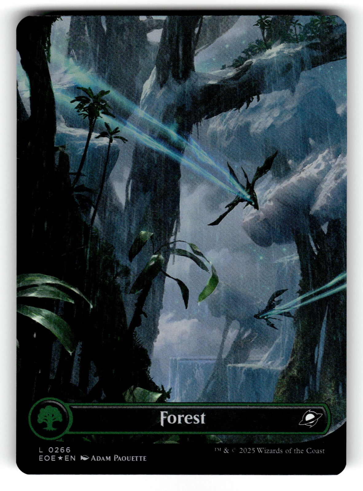 Forest (0266) (Borderless) – 266 EOE: Edge of Eternities L Foil NM