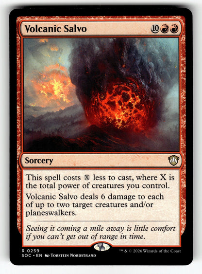 Volcanic Salvo – 259 SOC: Commander: Secrets of Strixhaven R NM