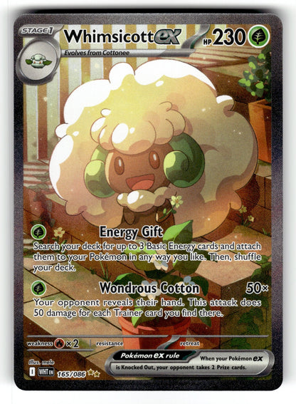 Whimsicott ex – 165/086 WHT: SV: White Flare Special Illustration Rare Holo NM