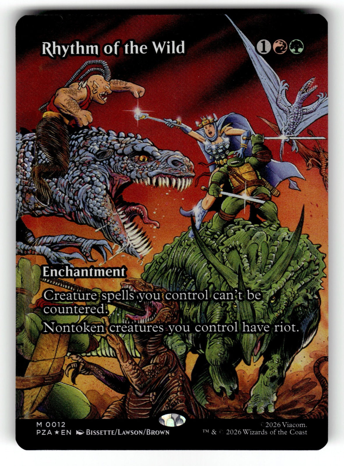 Rhythm of the Wild (Borderless) – 12 PZA: Teenage Mutant Ninja Turtles Source Material M FoilNM