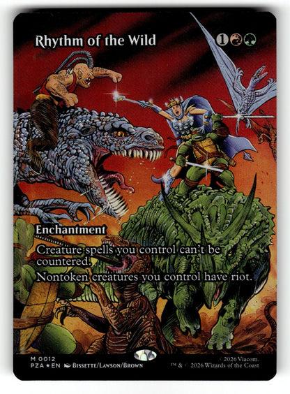 Rhythm of the Wild (Borderless) – 12 PZA: Teenage Mutant Ninja Turtles Source Material M FoilNM
