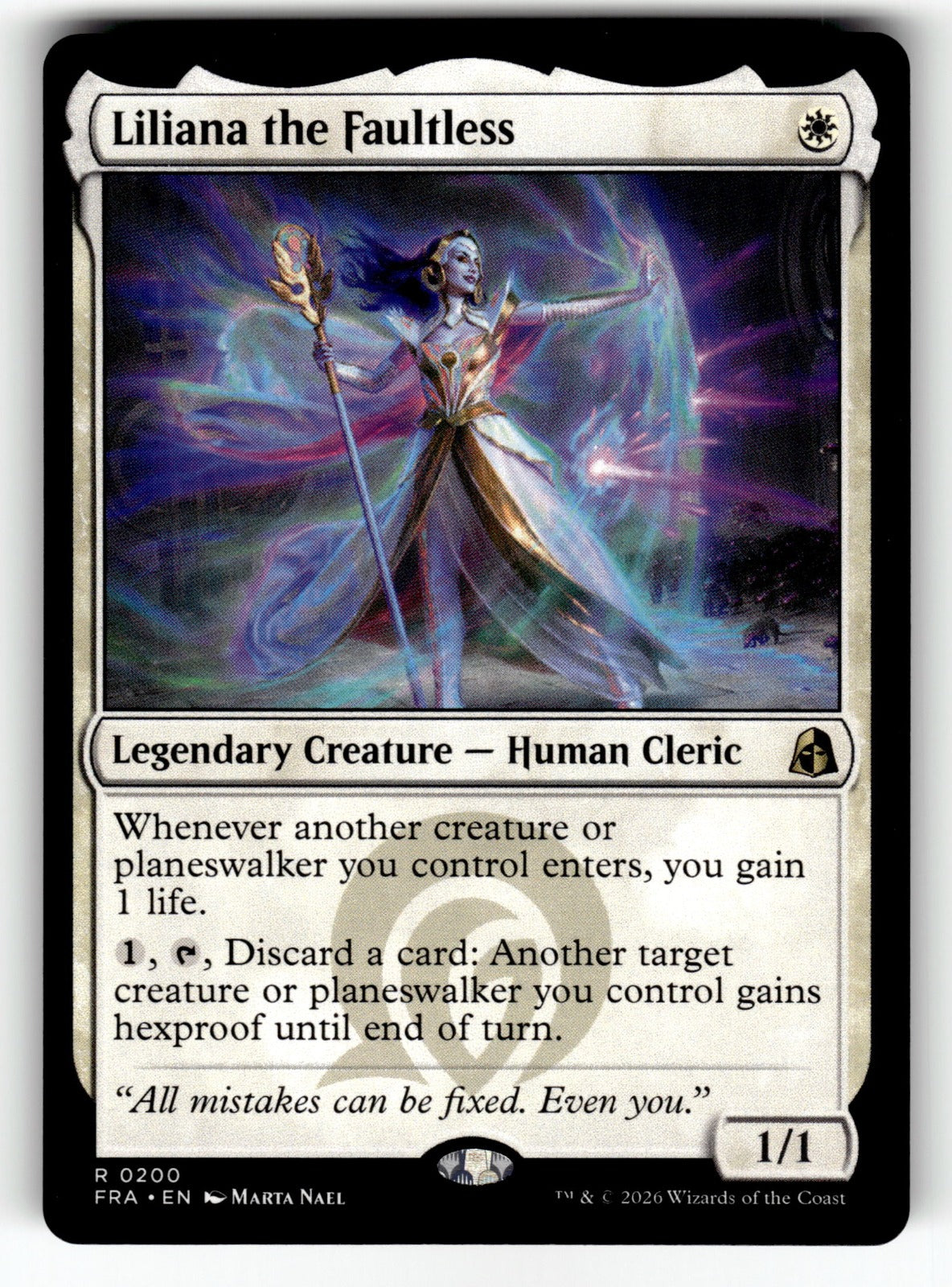 Liliana the Faultless – 200 FRA: Reality Fracture R NM