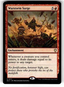 Warstorm Surge – 117 BLC: Commander: Bloomburrow R NM