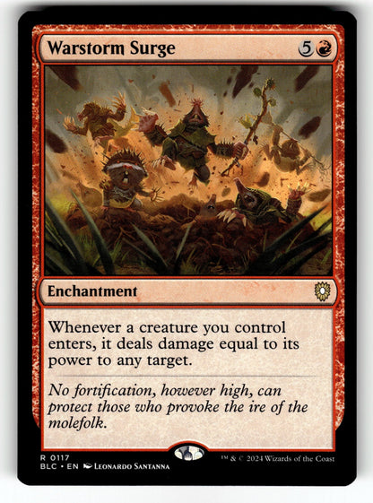 Warstorm Surge – 117 BLC: Commander: Bloomburrow R NM