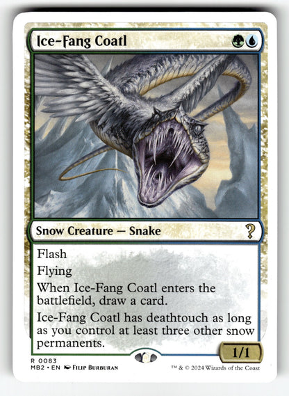Ice-Fang Coatl (White Border) – 83 MB2: Mystery Booster 2 R NM