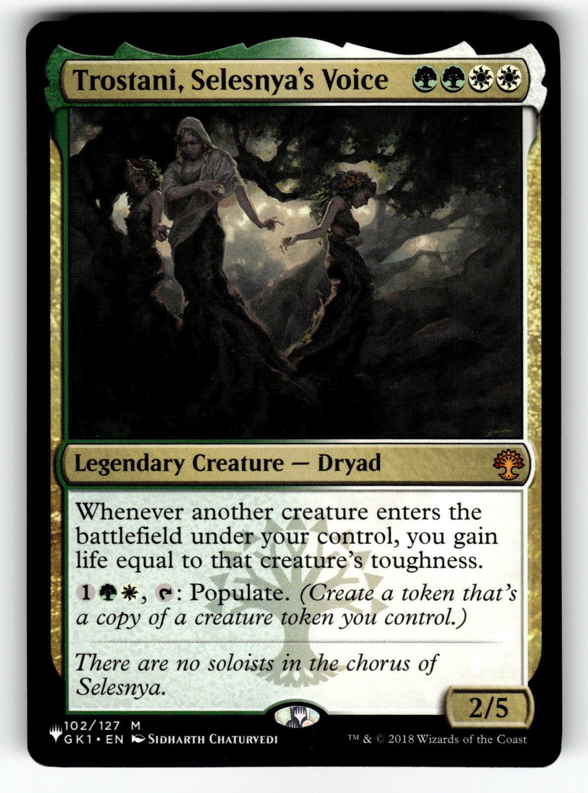Trostani, Selesnya's Voice – 102/127 LIST: The List Reprints M NM