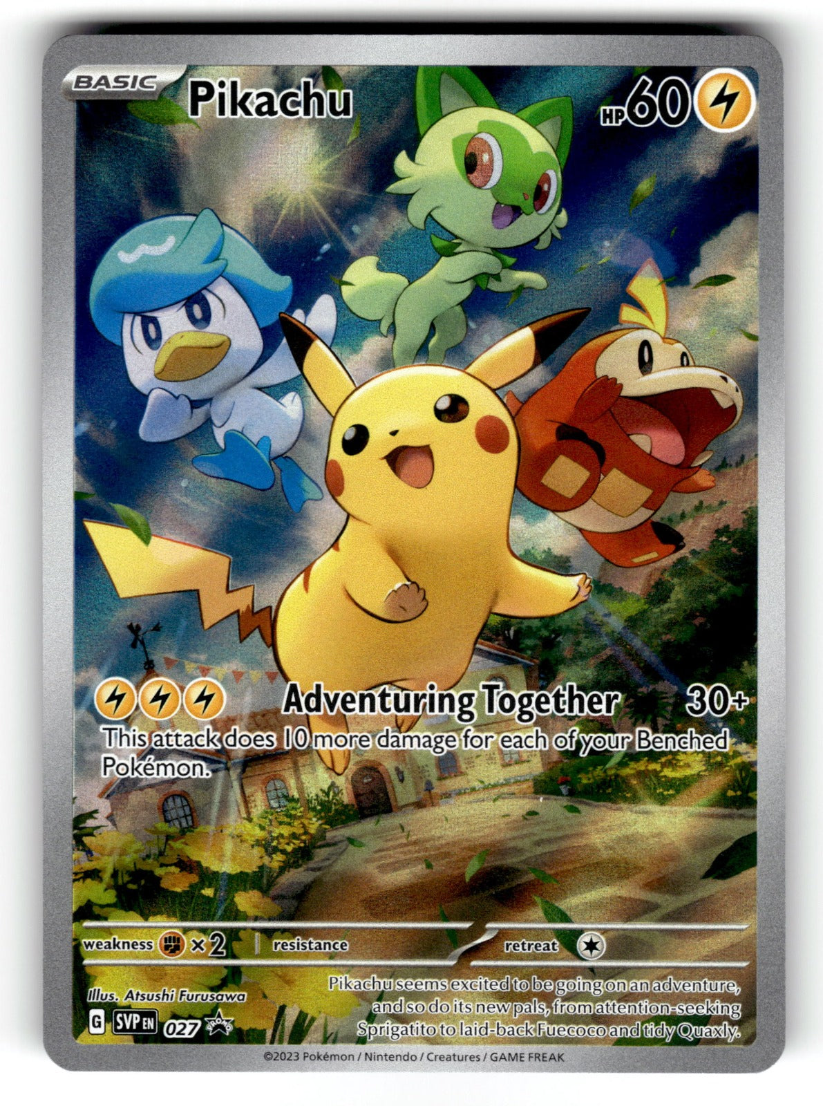 Pikachu – 027 SVP: SV: Scarlet & Violet Promo Cards Promo Holo LP