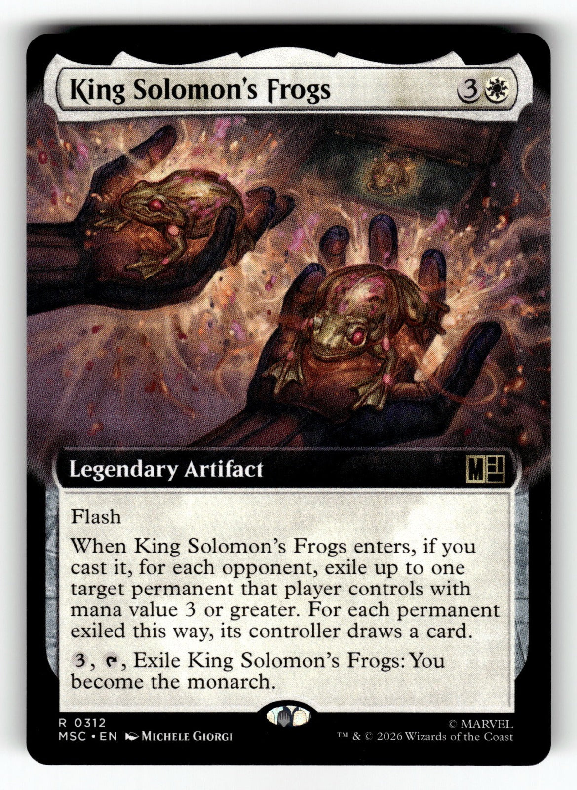 King Solomon's Frogs (Extended Art) – 312 MSC: Commander: Marvel Super Heroes R NM