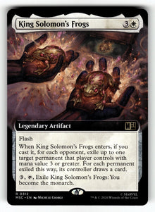 King Solomon's Frogs (Extended Art) – 312 MSC: Commander: Marvel Super Heroes R NM