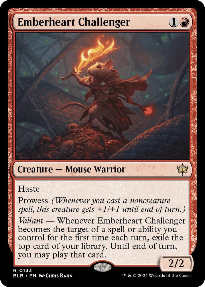 Emberheart Challenger – 133 BLB: Bloomburrow R NM