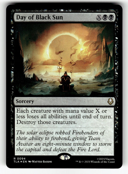 Day of Black Sun – 94 TLA: Avatar: The Last Airbender R Foil NM