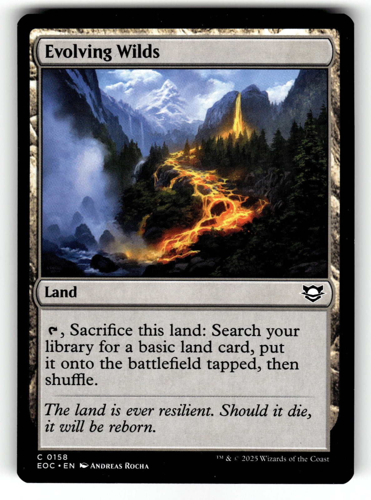 Evolving Wilds – 158 EOC: Commander: Edge of Eternities C NM
