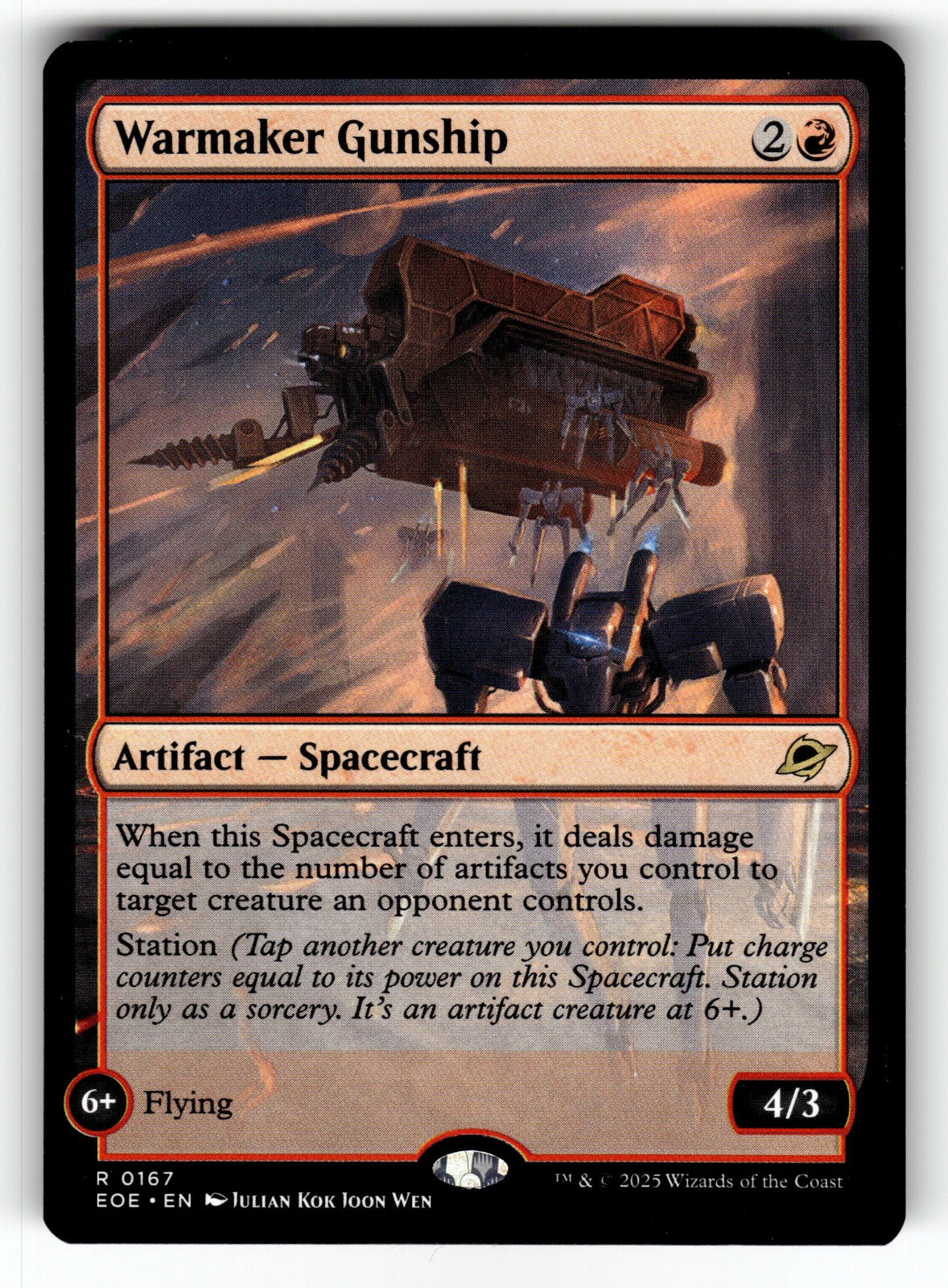 Warmaker Gunship – 167 EOE: Edge of Eternities R NM