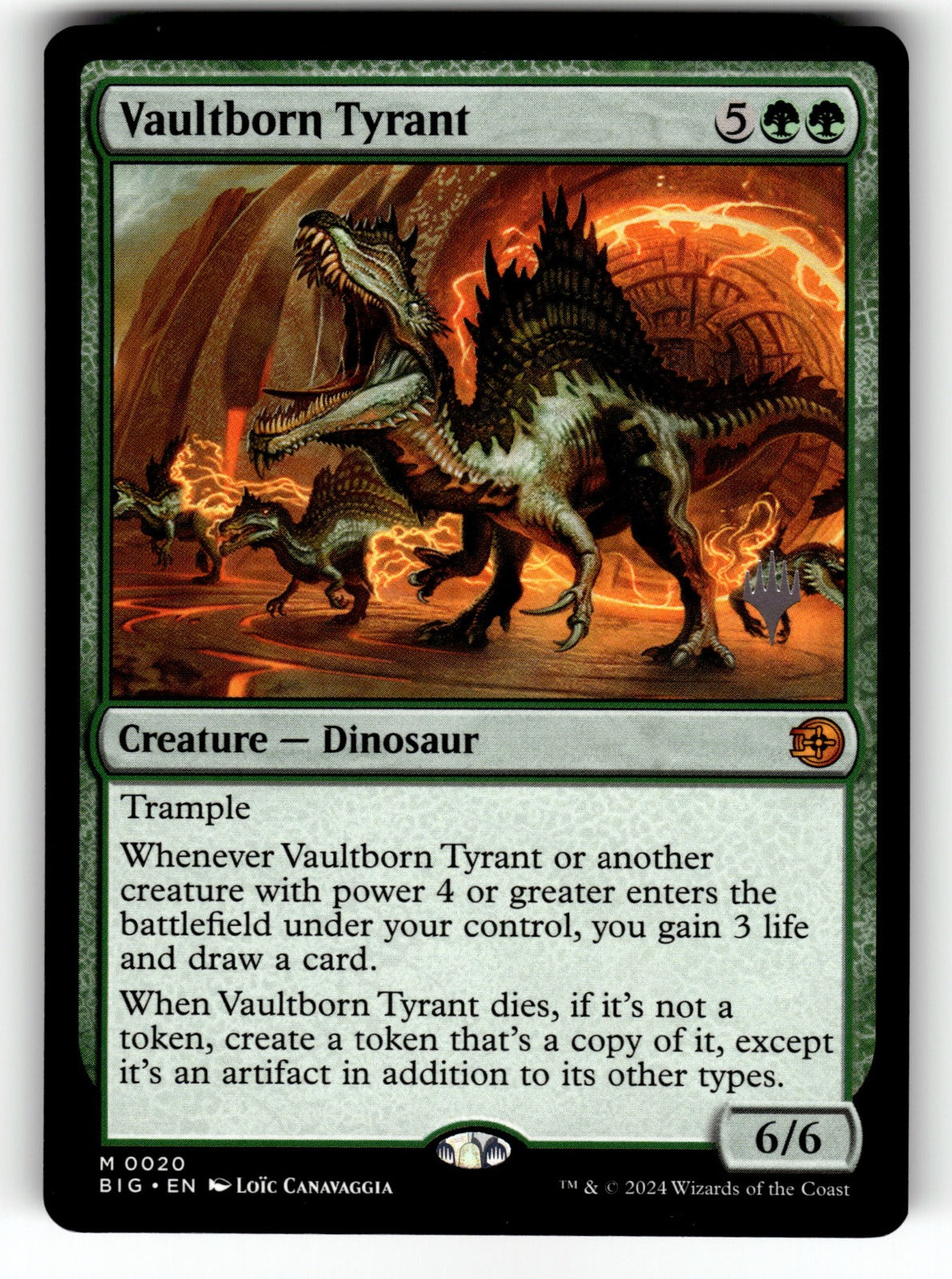 Vaultborn Tyrant – 20 PPECL: Promo Pack: Lorwyn Eclipsed M NM
