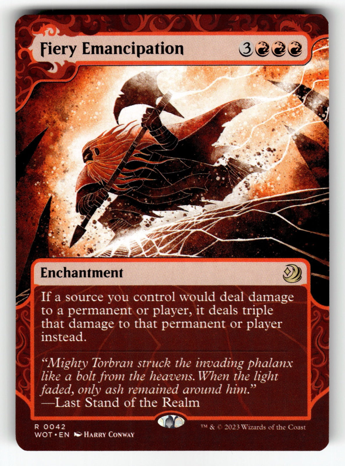 Fiery Emancipation – 42 WOT: Wilds of Eldraine: Enchanting Tales R LP