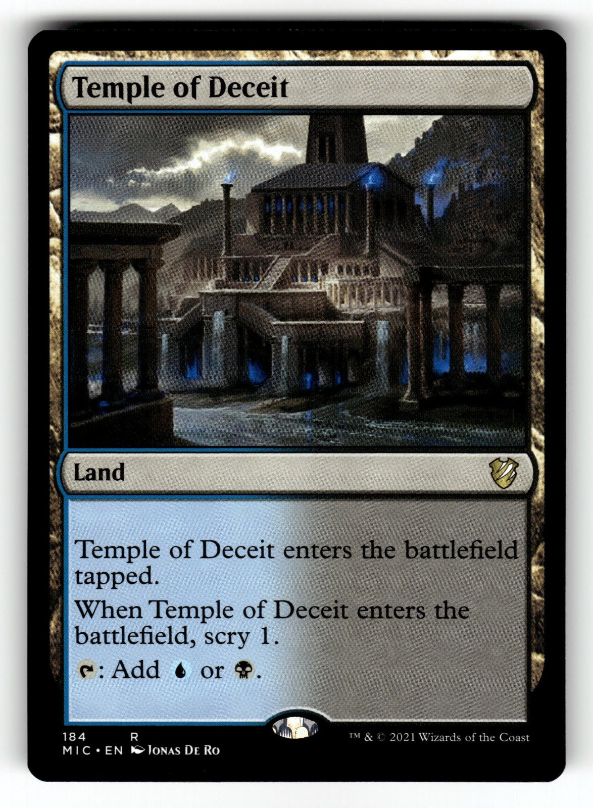 Temple of Deceit – 184 MIC: Commander: Innistrad: Midnight Hunt R NM