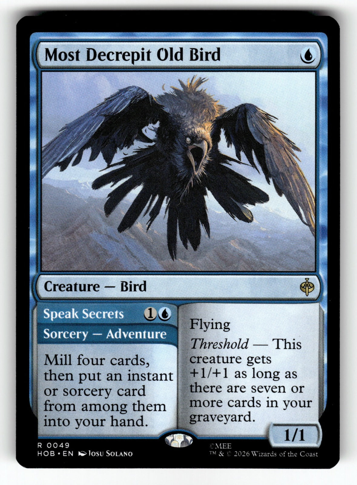 Most Decrepit Old Bird – 49 HOB: The Hobbit R NM