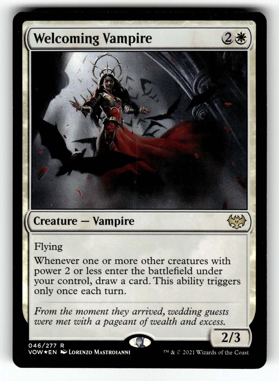 Welcoming Vampire – 46 VOW: Innistrad: Crimson Vow R Foil NM