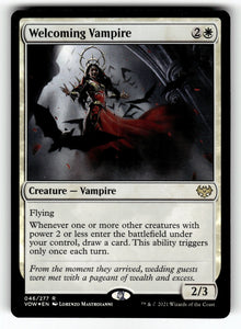 Welcoming Vampire – 46 VOW: Innistrad: Crimson Vow R Foil NM