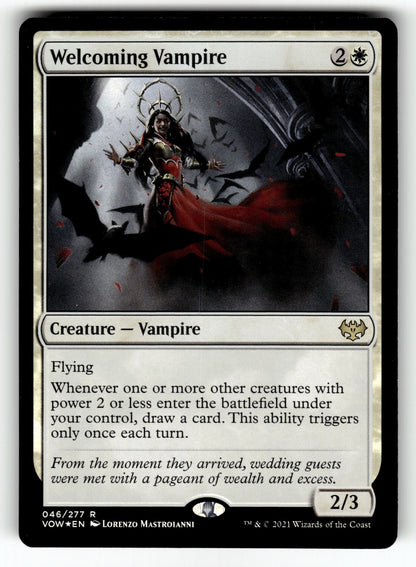 Welcoming Vampire – 46 VOW: Innistrad: Crimson Vow R Foil NM