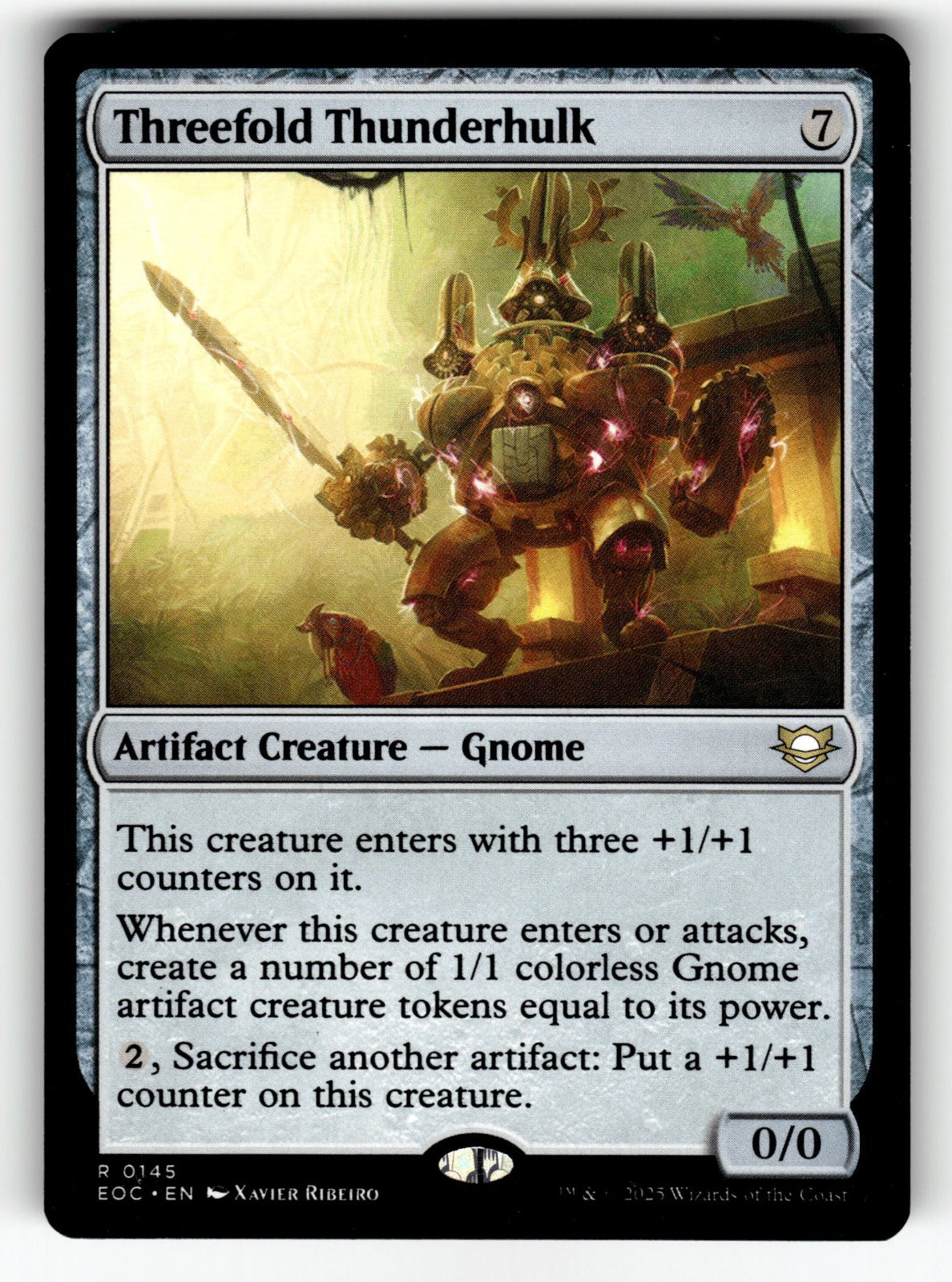 Threefold Thunderhulk – 145 EOC: Commander: Edge of Eternities R NM
