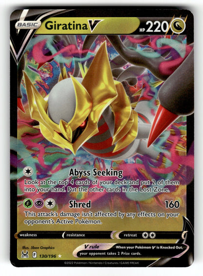 Giratina V – 130/196 SWSH11: SWSH11: Lost Origin Ultra Rare Holo LP