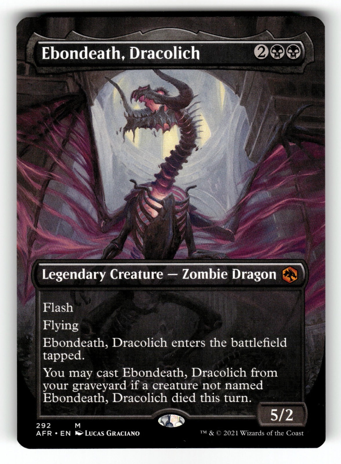 Ebondeath, Dracolich (Borderless) – 292 AFR: Adventures in the Forgotten Realms M LP