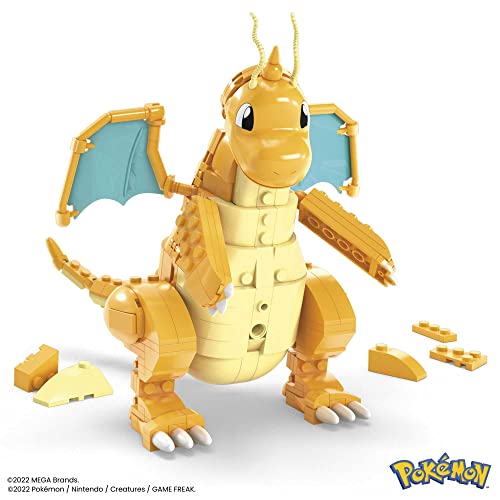 MEGA Pokemon Building Toy Kit Dragonite (388 Pieces) with Motion for Kids